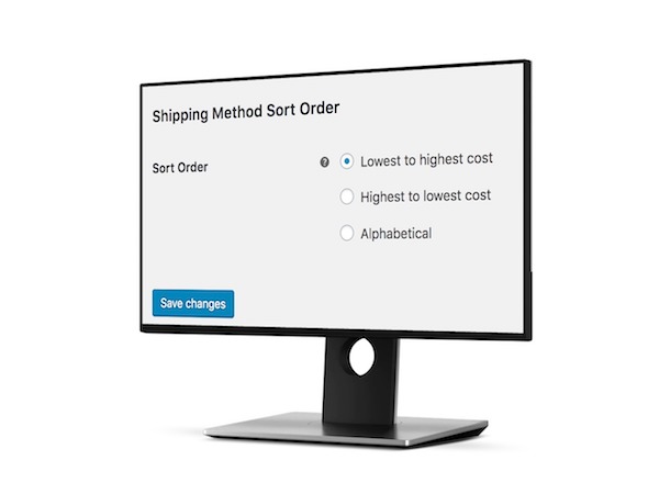 WooCommerce: Sort Shipping Costs from Low to High